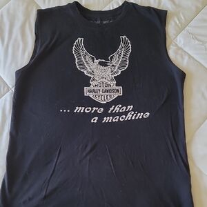Harley-Davidson Black Tank Top Bold Eagle Design